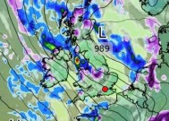 英国气象局的降雪地图准确地显示了10小时降雪预警的地点和时间